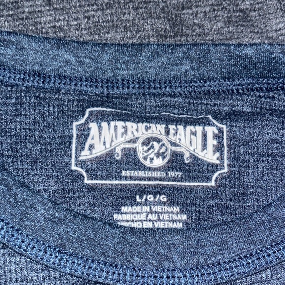 Bundle of 2 American Eagle Waffle Knit Long Sleeve Shirts Size: Large - Picture 6 of 7